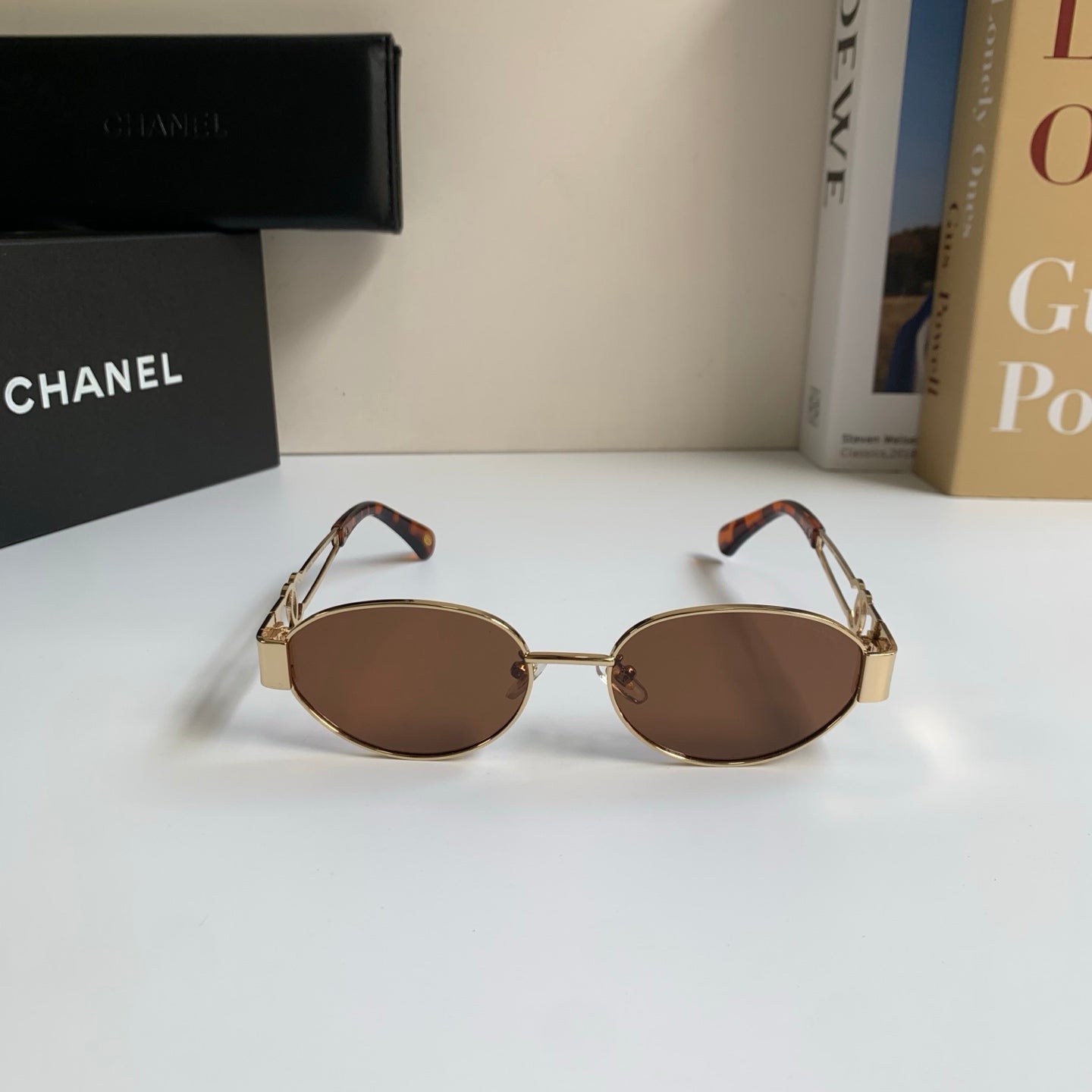 Chanel Metal Fashion Brown Lens Sunglasses for Men & Women - 398483 - detail image 5