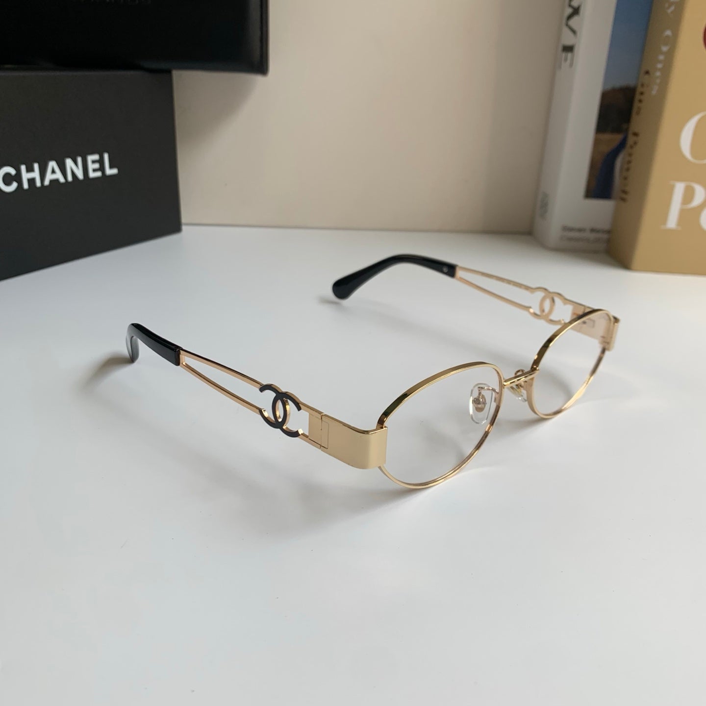 Chanel Metal Fashion Silver Lens Sunglasses for Men & Women - 398484