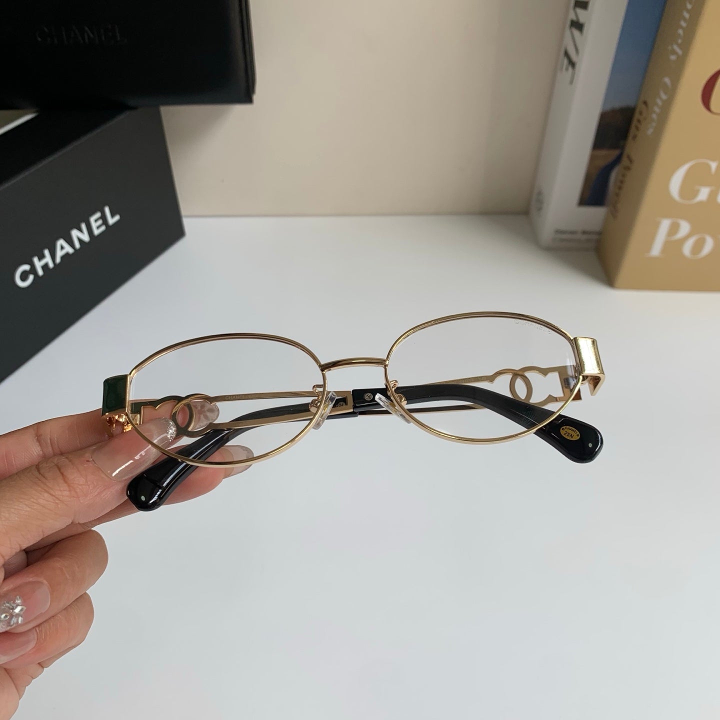 Chanel Metal Fashion Silver Lens Sunglasses for Men & Women - 398484 - detail image 3