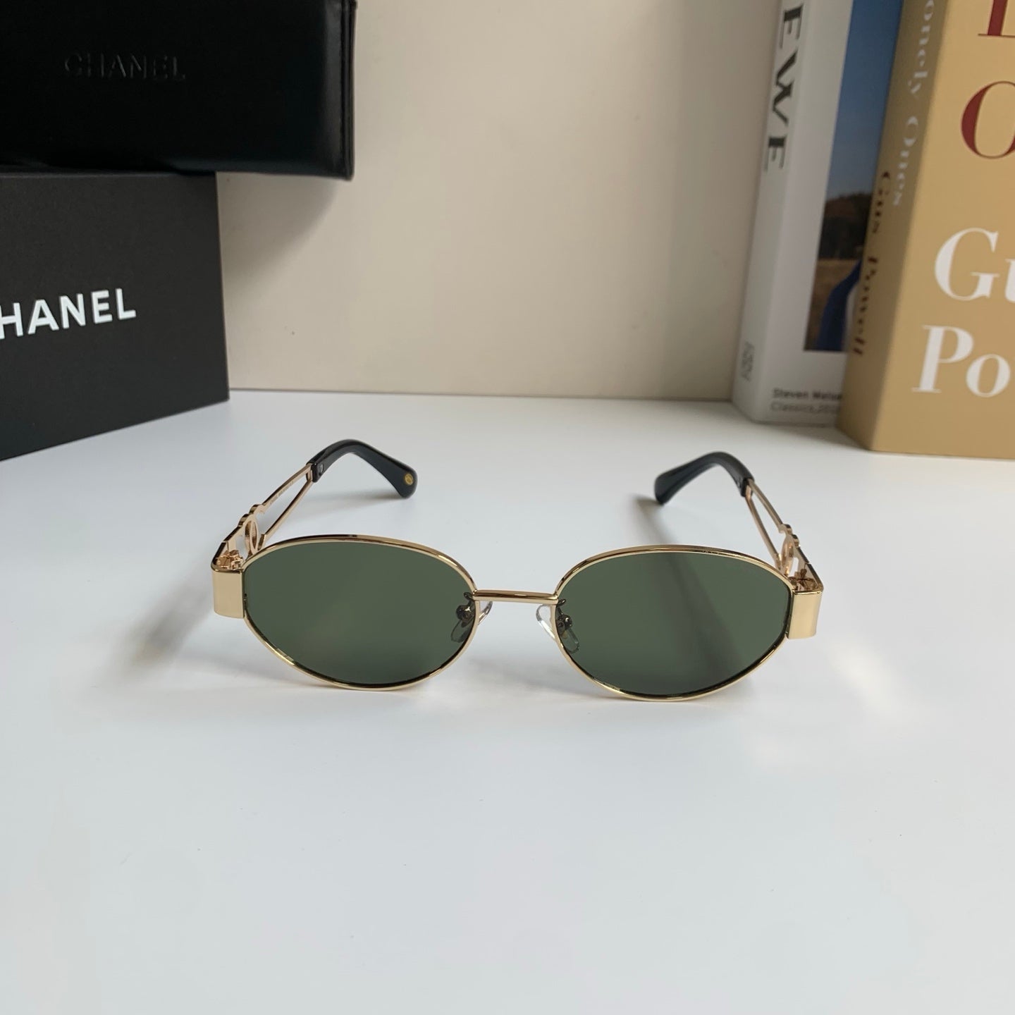 Chanel Metal Fashion Silver Lens Sunglasses for Men & Women - 398485 - detail image 3