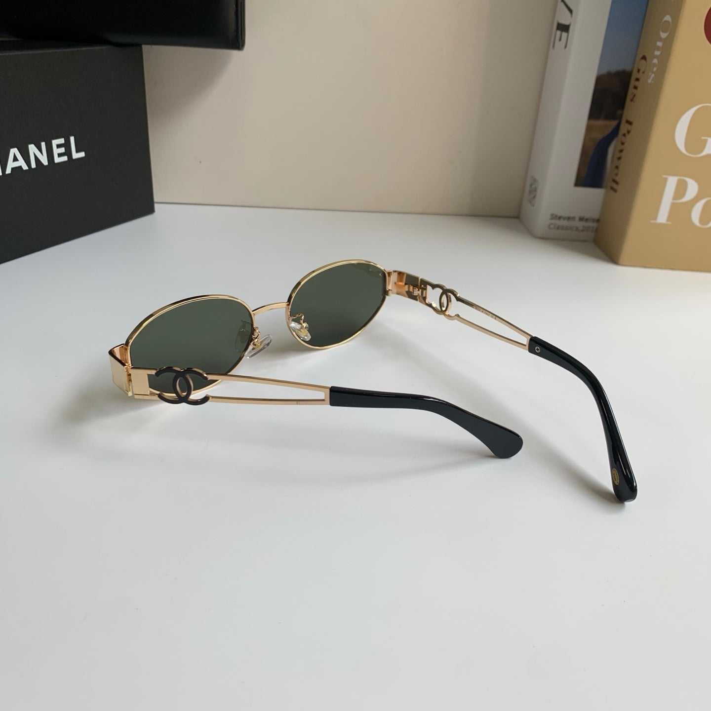 Chanel Metal Fashion Silver Lens Sunglasses for Men & Women - 398485 - detail image 7