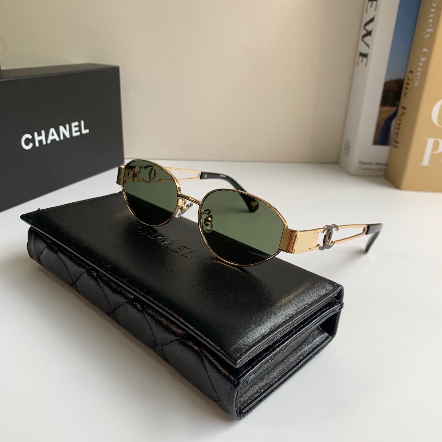 Chanel Metal Fashion Silver Lens Sunglasses for Men & Women - 398485 - detail image 5