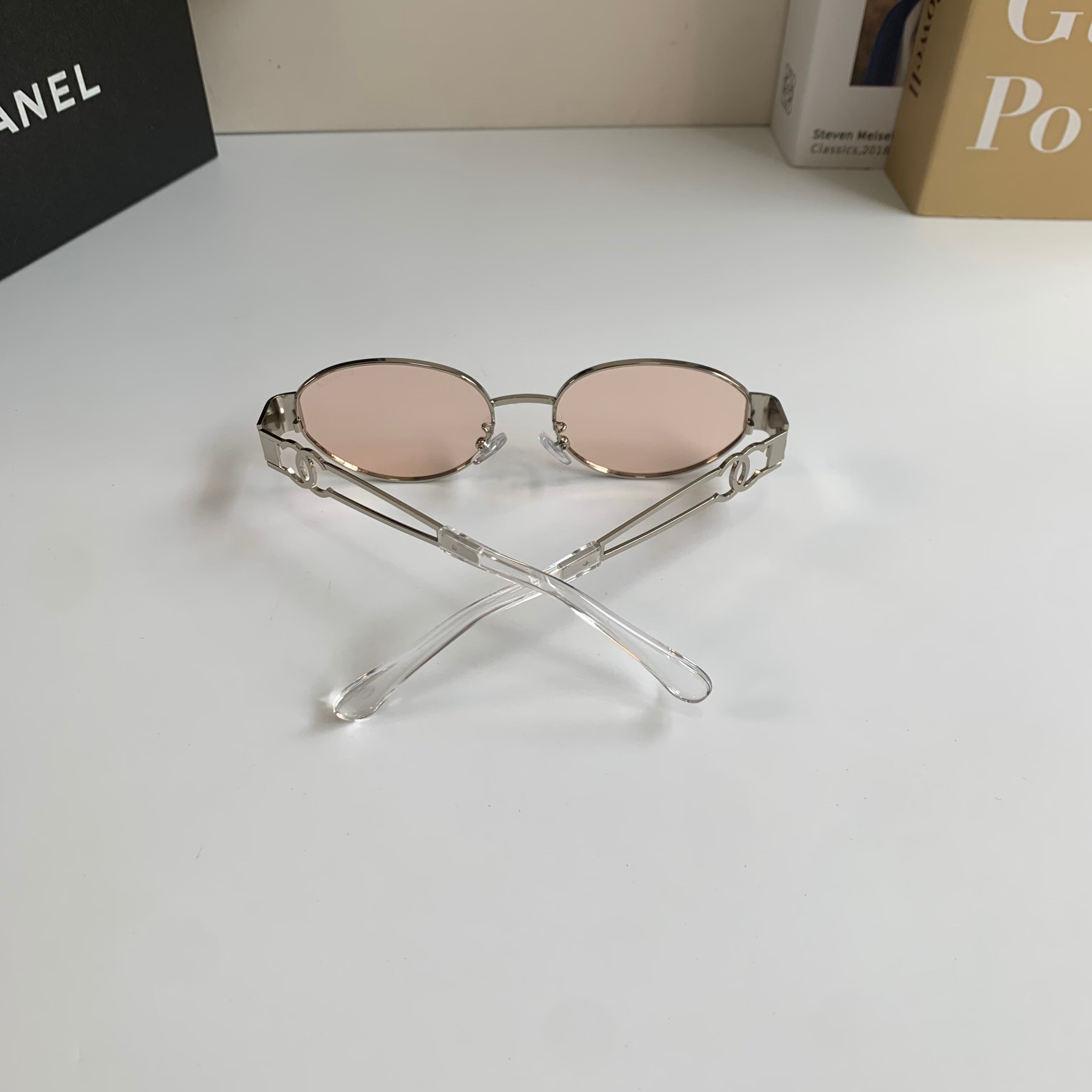 Chanel Metal Fashion Silver Lens Sunglasses for Men & Women - 398486 - detail image 6