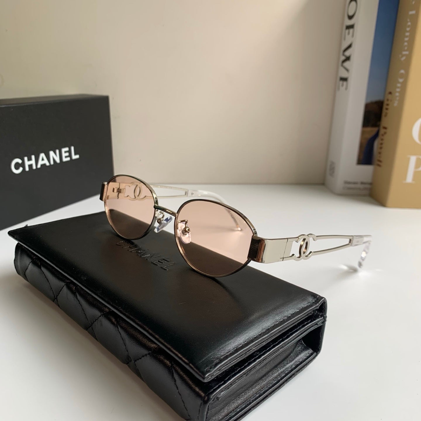 Chanel Metal Fashion Silver Lens Sunglasses for Men & Women - 398486 - detail image 5