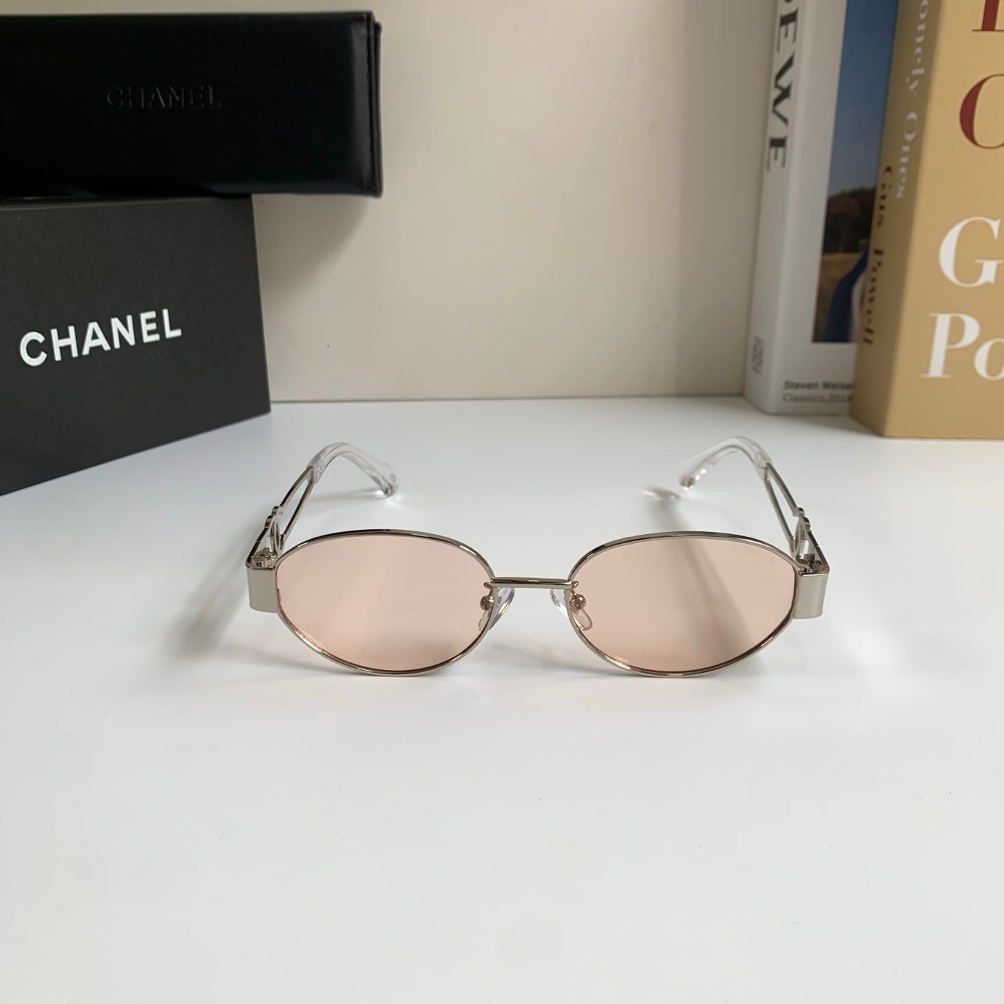 Chanel Metal Fashion Silver Lens Sunglasses for Men & Women - 398486 - detail image 3