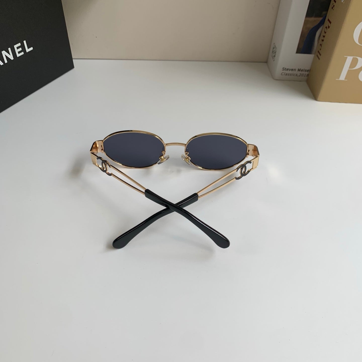 Chanel Metal Fashion Silver Lens Sunglasses for Men & Women - 493512 - detail image 6