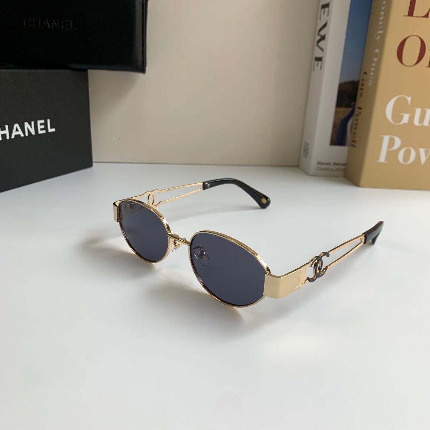 Chanel Metal Fashion Silver Lens Sunglasses for Men & Women - 398487 - detail image 2