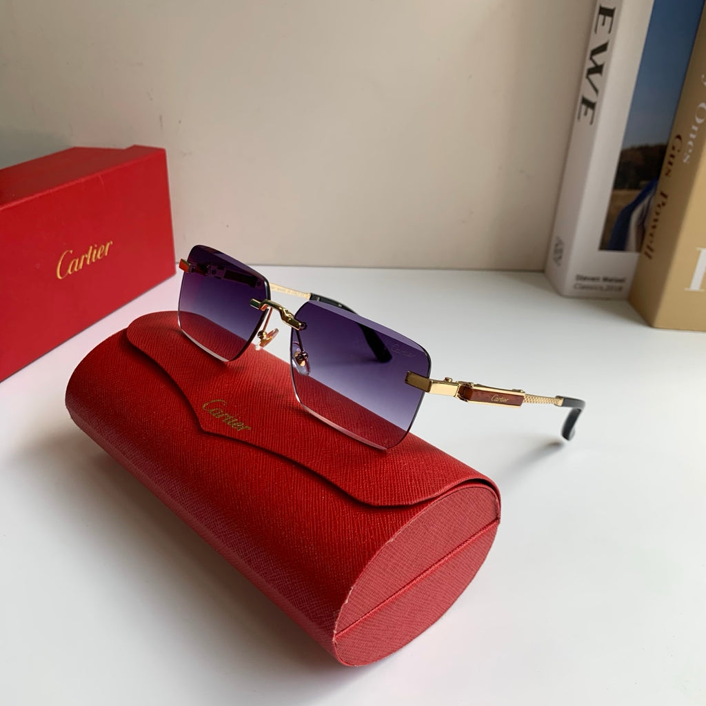 Cartier Square Silver Lens Sunglasses for Men & Women - 487210 - detail image 4