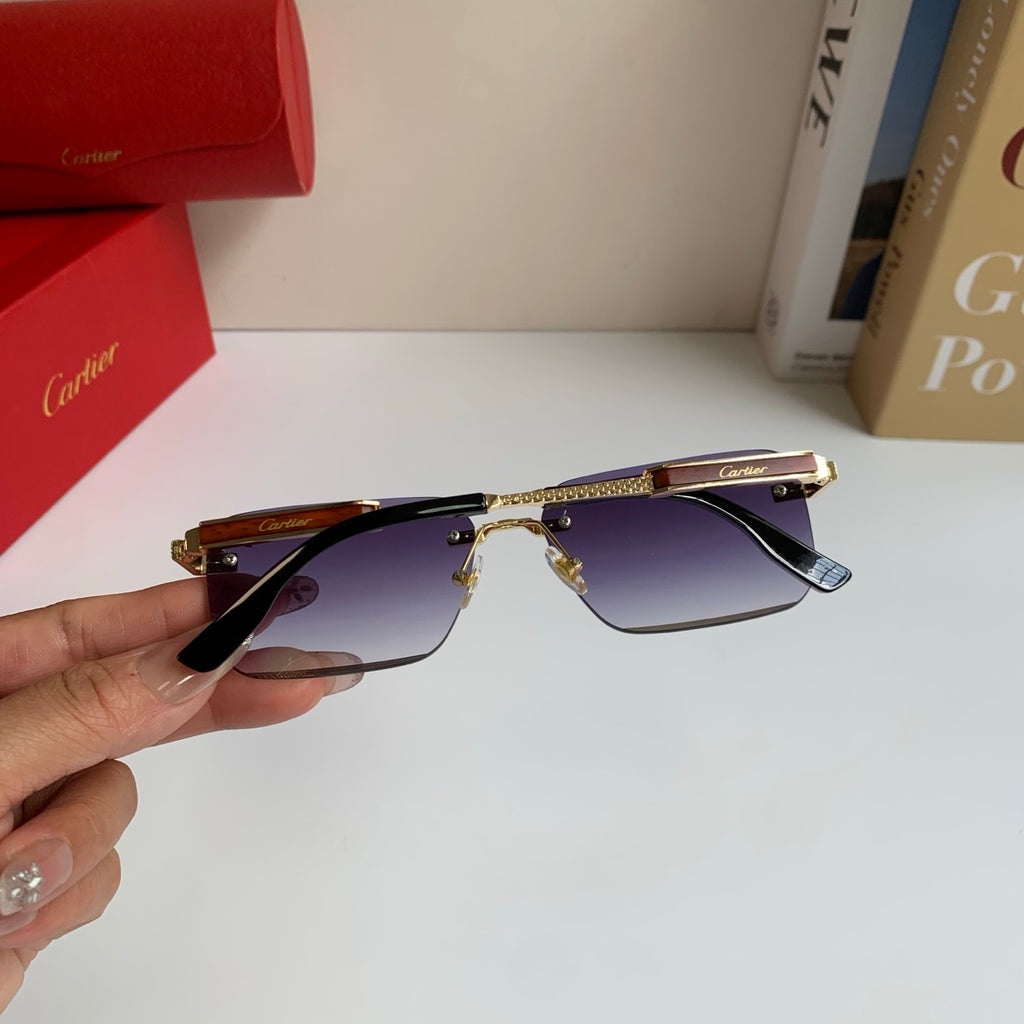 Cartier Square Silver Lens Sunglasses for Men & Women - 487210 - detail image 7