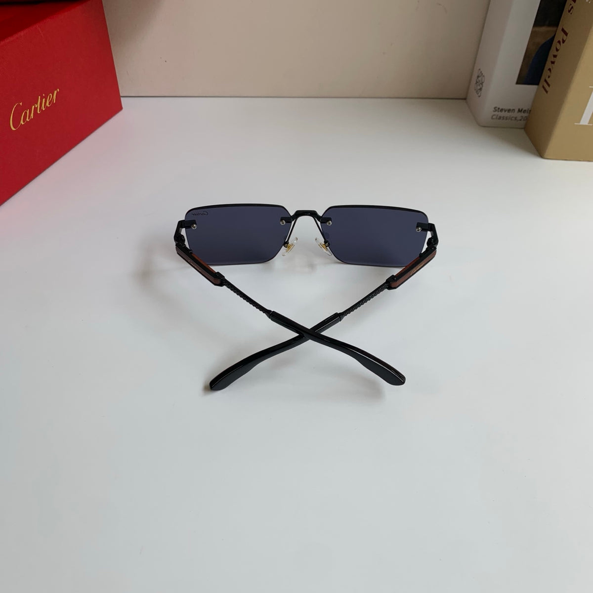 Cartier Square Silver Lens Sunglasses for Men & Women - 487211 - detail image 7