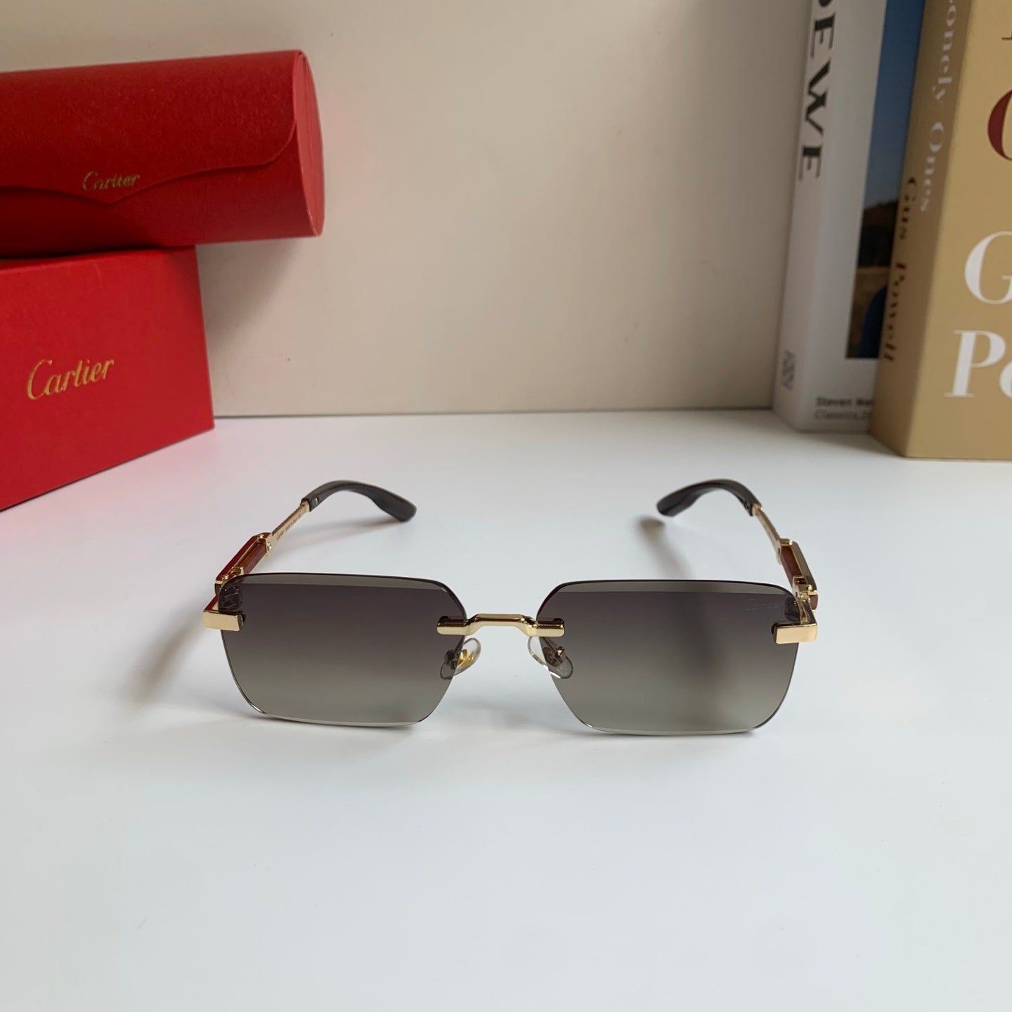 Cartier Square Silver Lens Sunglasses for Men & Women - 487212 - detail image 5