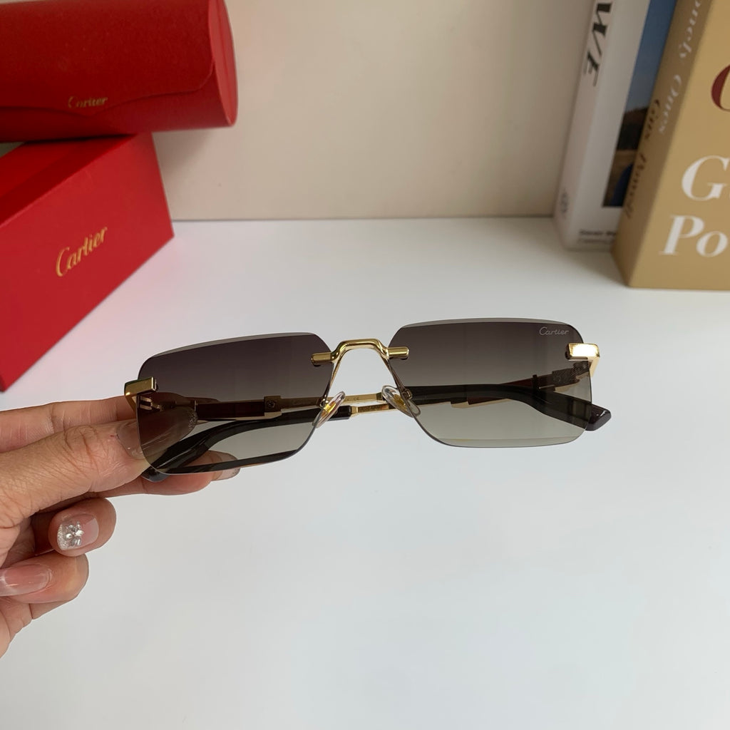 Cartier Square Silver Lens Sunglasses for Men & Women - 487212 - detail image 3