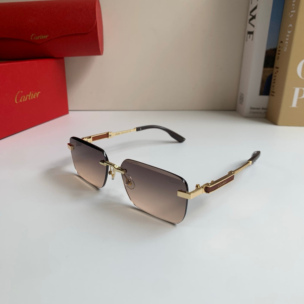 Cartier Square Silver Lens Sunglasses for Men & Women - 487214 - detail image 2