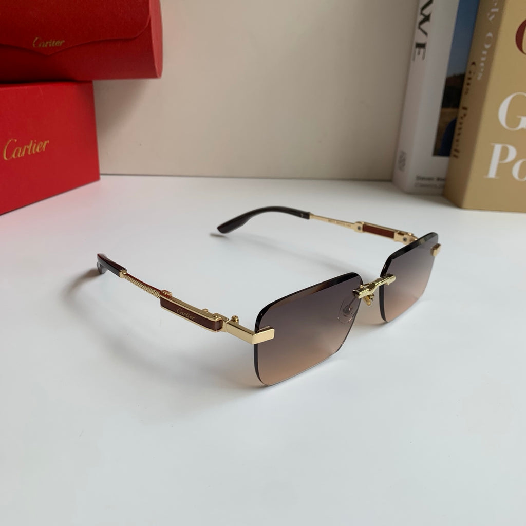 Cartier Square Silver Lens Sunglasses for Men & Women - 487214