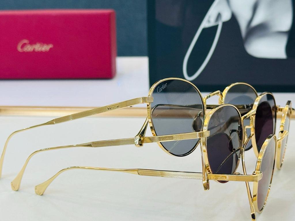 Cartier CT0626S Fashion Gold Lens Sunglasses for Men & Women - detail image 5