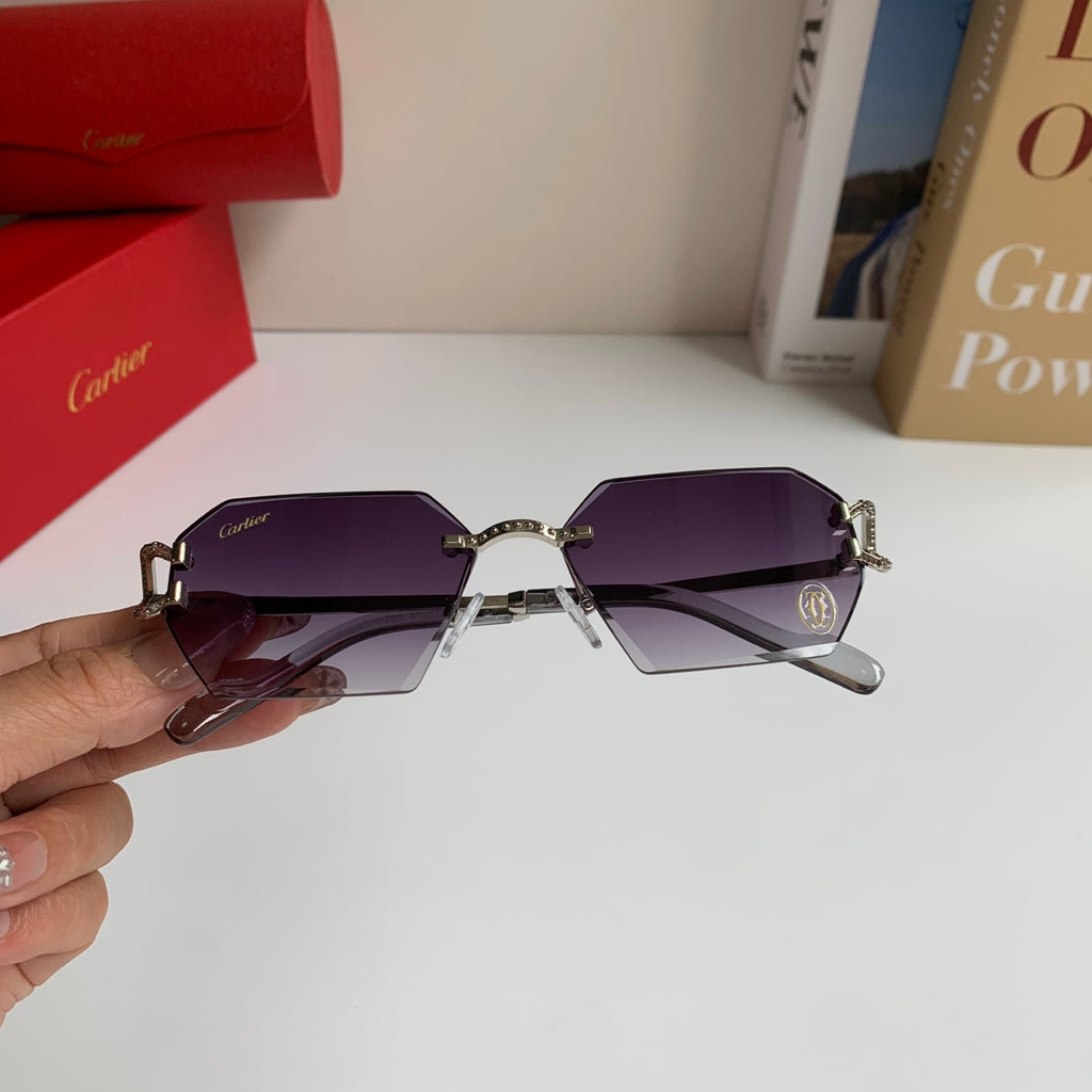 Cartier Square Silver Lens Sunglasses for Men & Women - 415981 - detail image 4