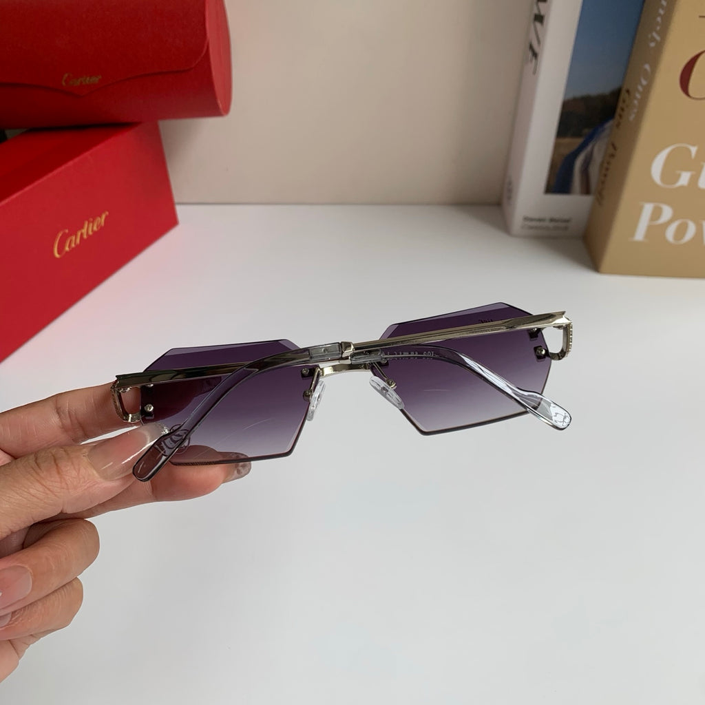 Cartier Square Silver Lens Sunglasses for Men & Women - 415981 - detail image 8