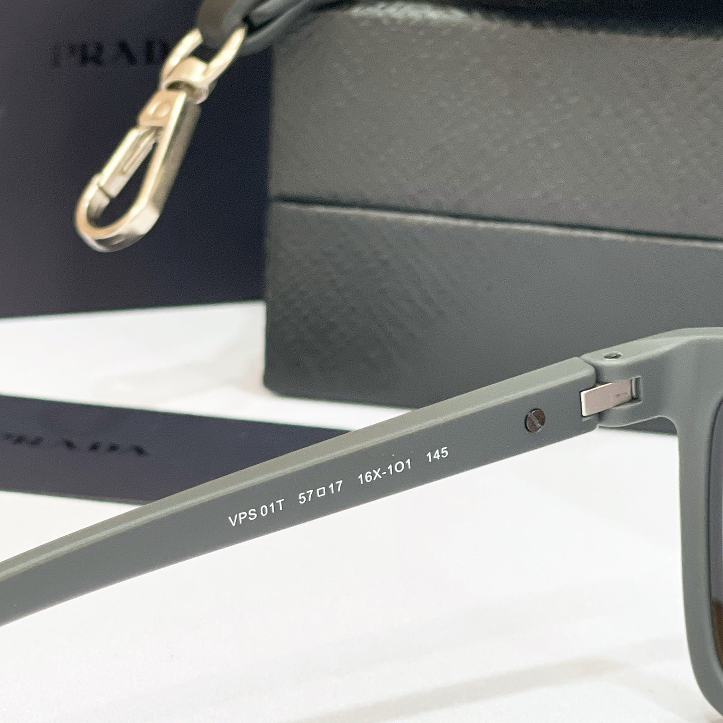 Prada VPS Fashion Black Lens Sunglasses for Men & Women - detail image 4