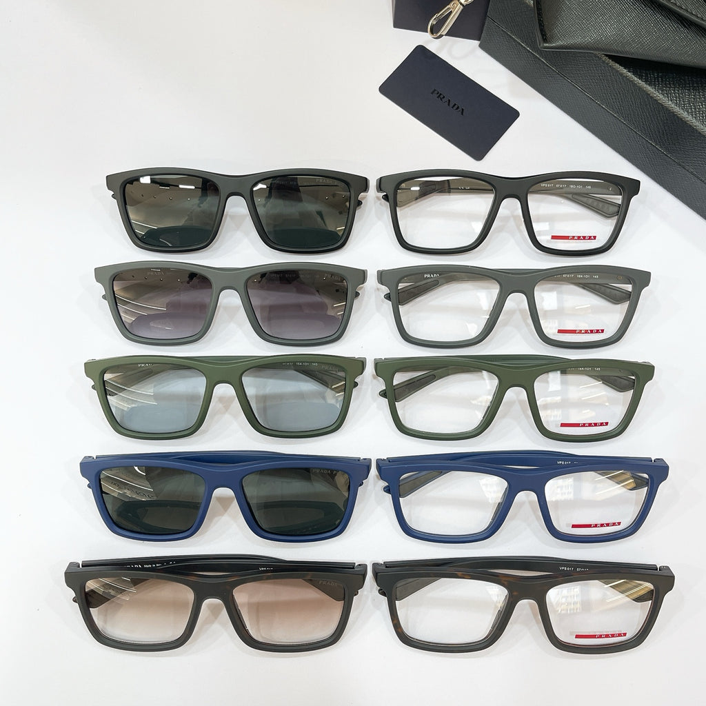 Prada VPS Fashion Black Lens Sunglasses for Men & Women - detail image 6