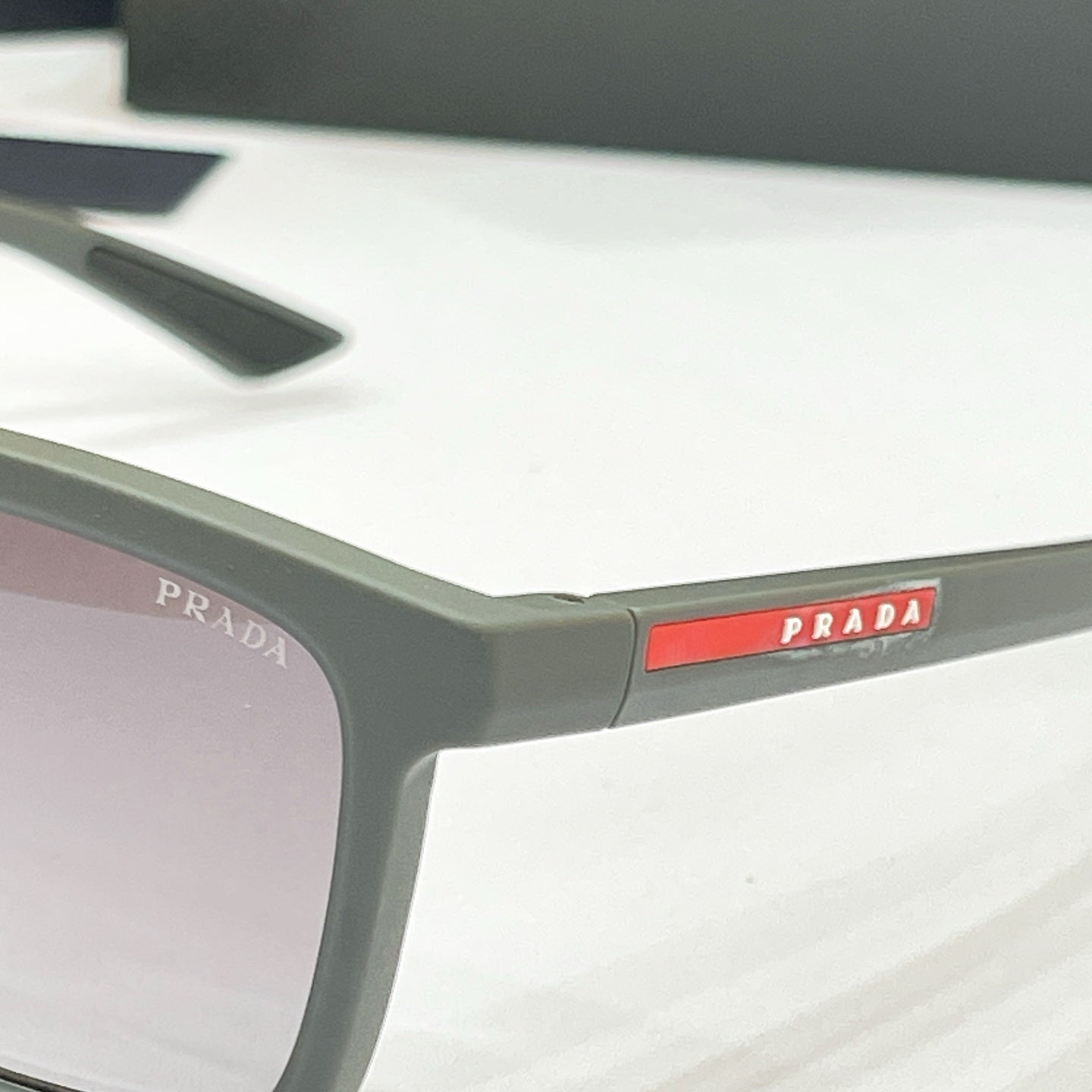 Prada VPS Fashion Black Lens Sunglasses for Men & Women - detail image 2