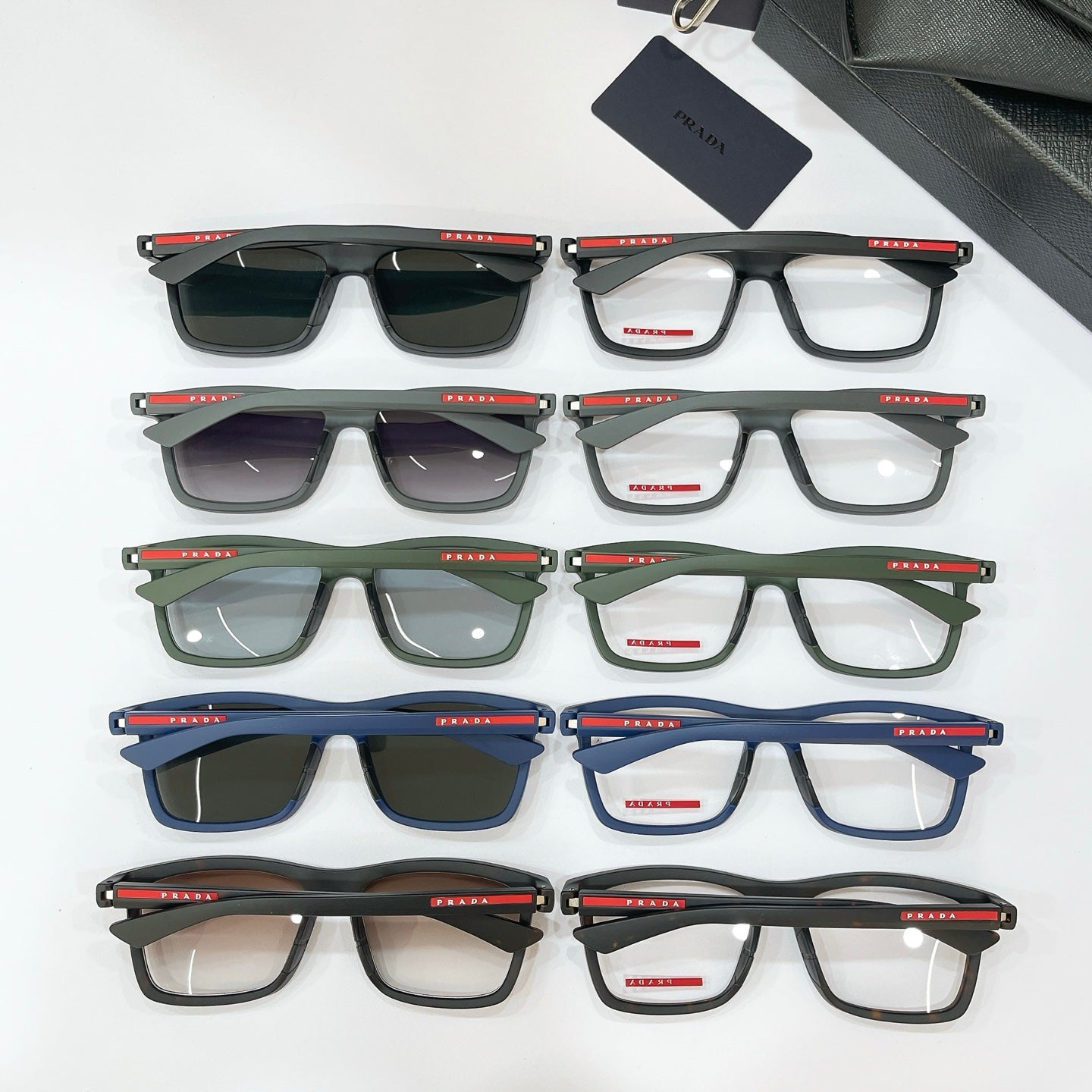 Prada VPS Fashion Black Lens Sunglasses for Men & Women - detail image 5