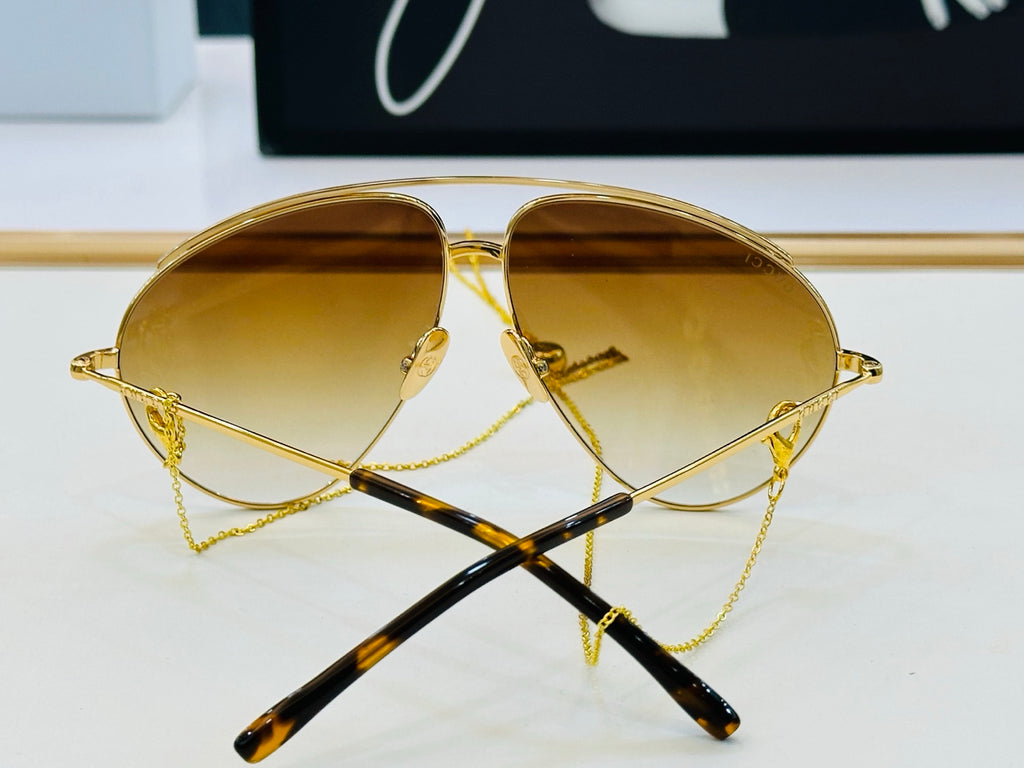 Gucci GG1654S Fashion Gold Lens Sunglasses for Men & Women - detail image 8