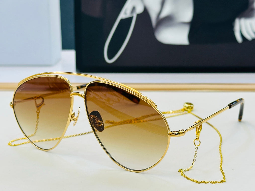 Gucci GG1654S Fashion Gold Lens Sunglasses for Men & Women - detail image 5