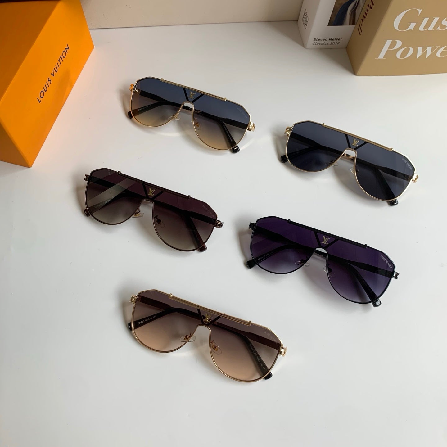Louis Vuitton Metal Square Silver Lens Sunglasses for Men & Women - 414879 - detail image 10