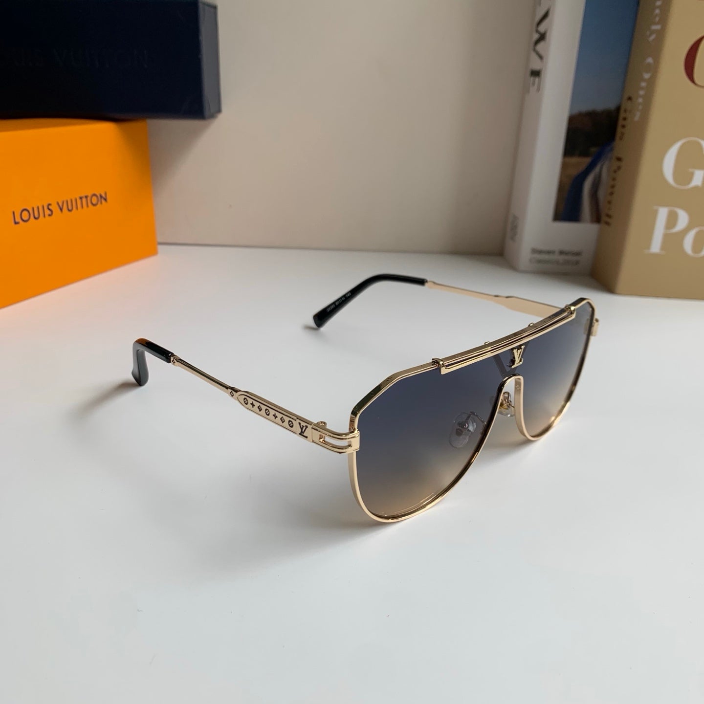 Louis Vuitton Metal Square Silver Lens Sunglasses for Men & Women - 414879