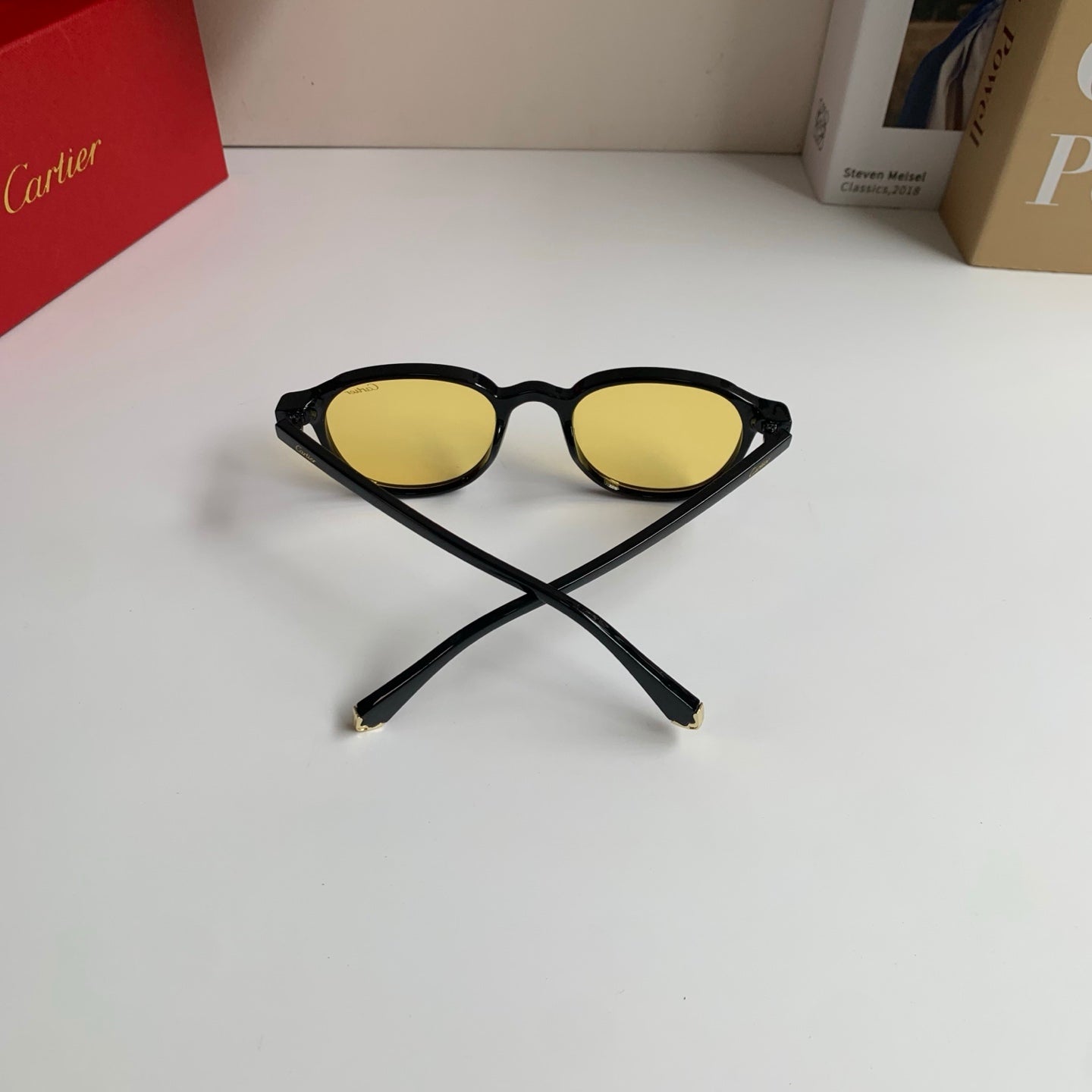 Cartier Square Gold Lens Sunglasses for Men & Women - 415819 - detail image 6