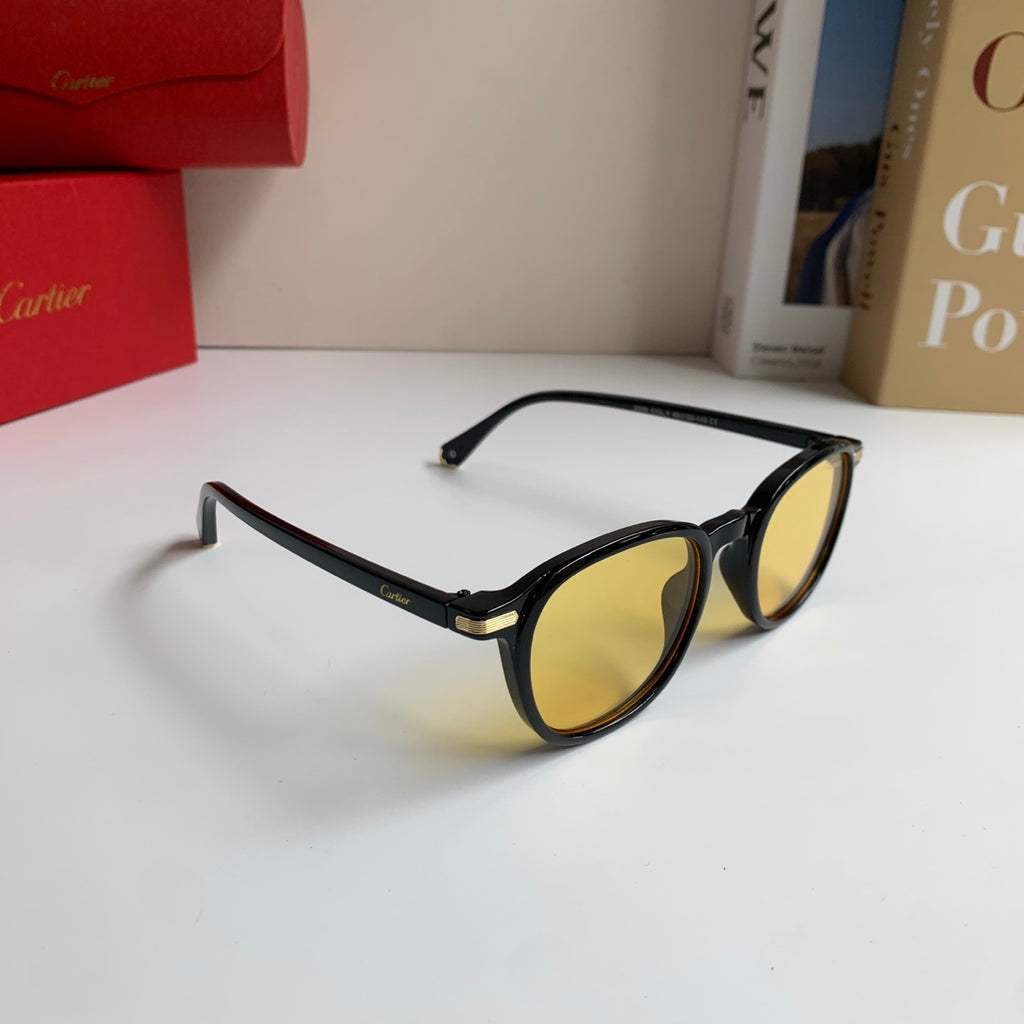 Cartier Square Gold Lens Sunglasses for Men & Women - 415819