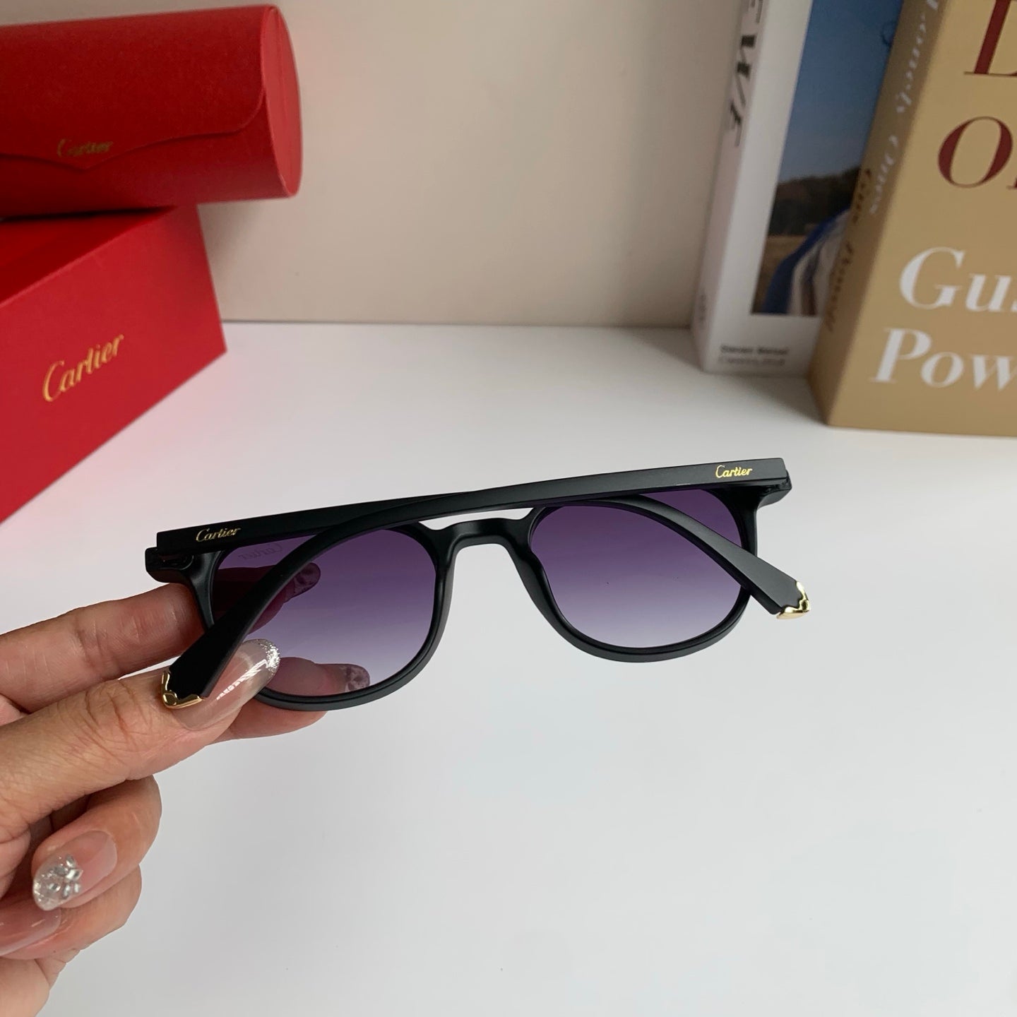 Cartier Square Silver Lens Sunglasses for Men & Women - 415821 - detail image 8