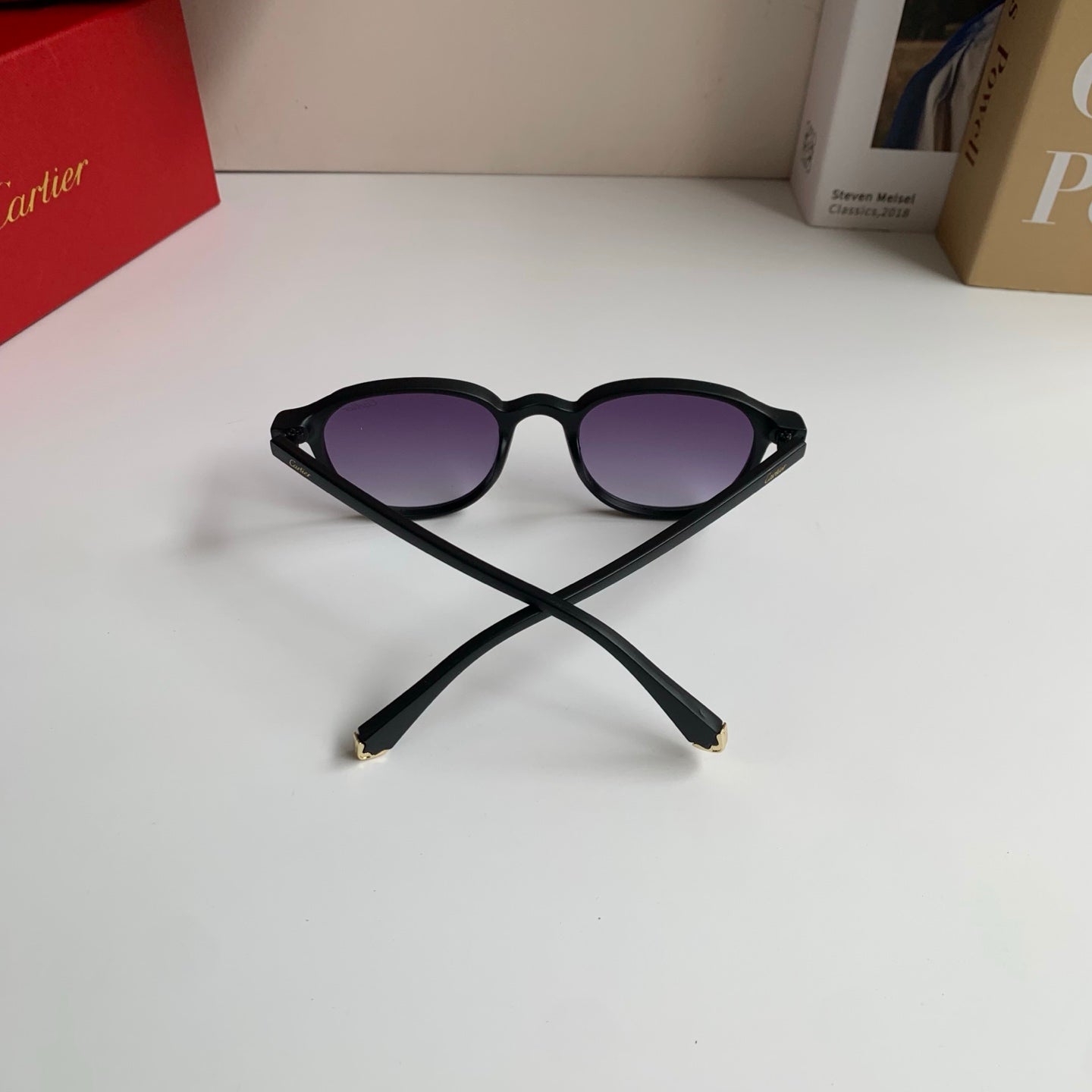 Cartier Square Silver Lens Sunglasses for Men & Women - 415821 - detail image 7