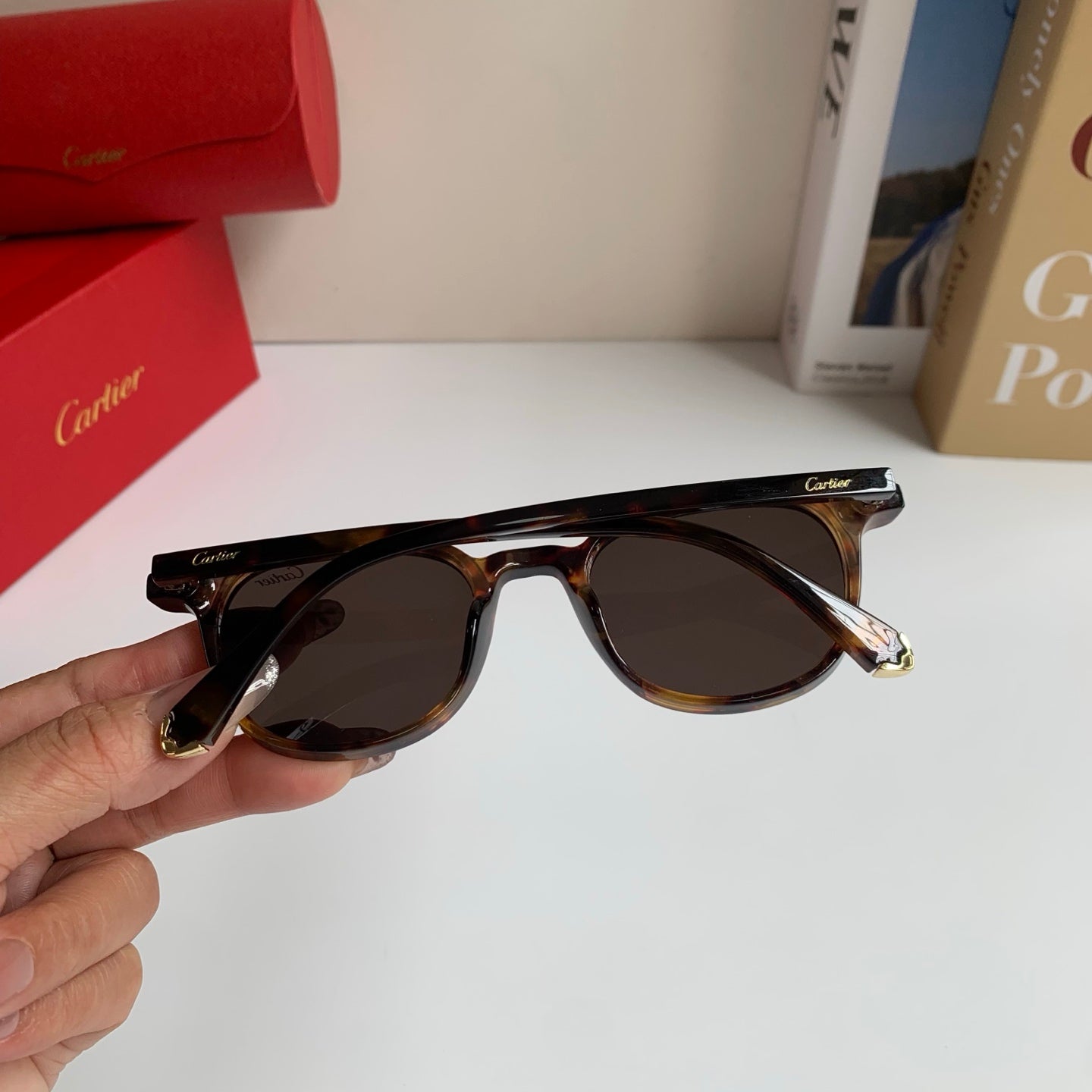 Cartier Square Silver Lens Sunglasses for Men & Women - 415822 - detail image 9