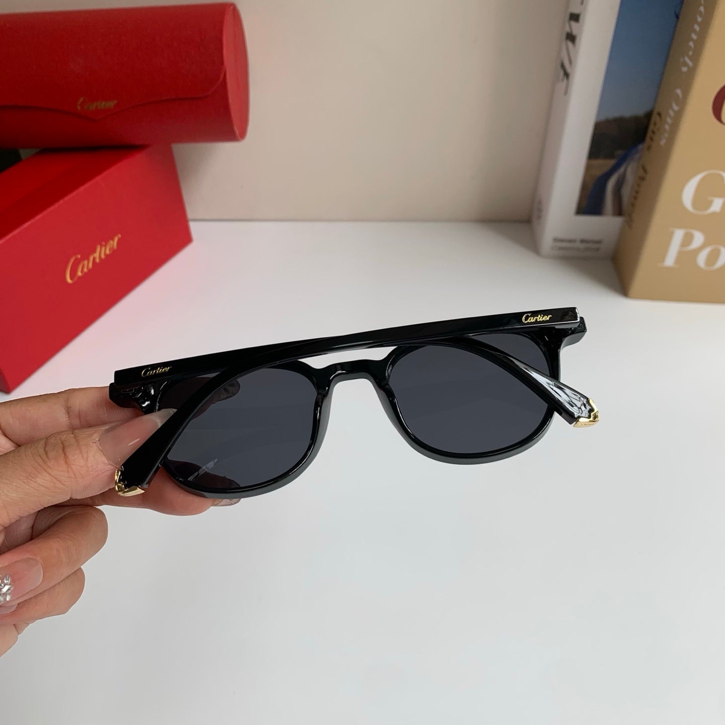 Cartier Square Silver Lens Sunglasses for Men & Women - 415824 - detail image 9