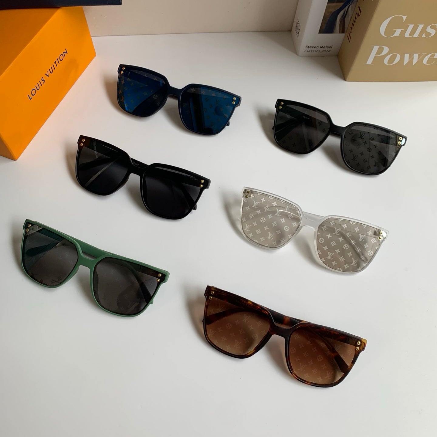Louis Vuitton Square Silver Lens Sunglasses for Men & Women - 431231 - detail image 9