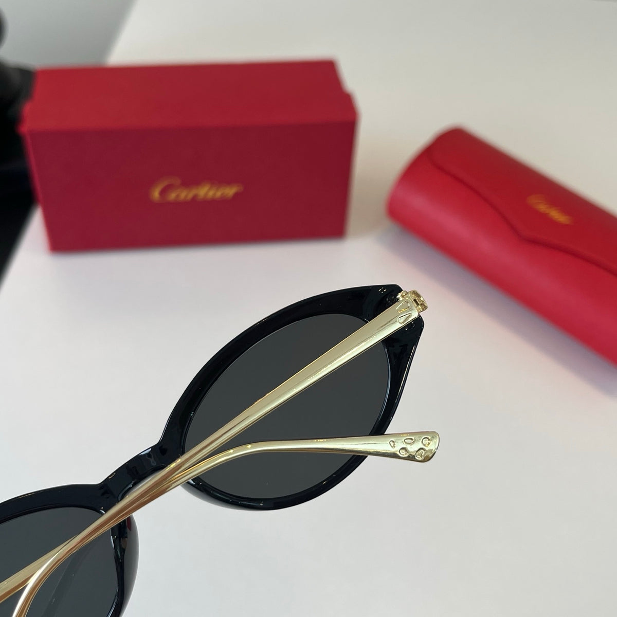 Cartier Lightweight Metal Rimless Silver Lens Sunglasses for Men & Wo - 465848 - detail image 6
