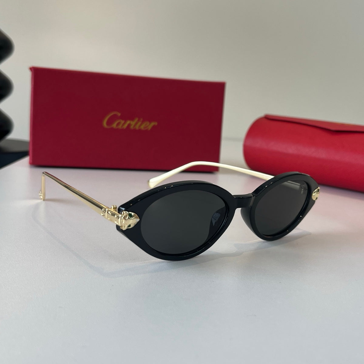 Cartier Lightweight Metal Rimless Silver Lens Sunglasses for Men & Wo - 465848