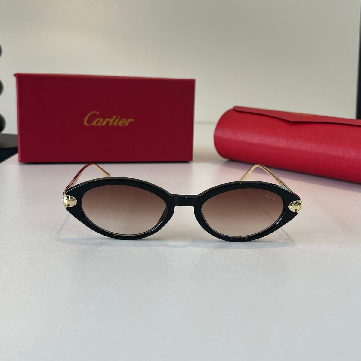 Cartier Lightweight Metal Rimless Silver Lens Sunglasses for Men & Wo - 487274 - detail image 2