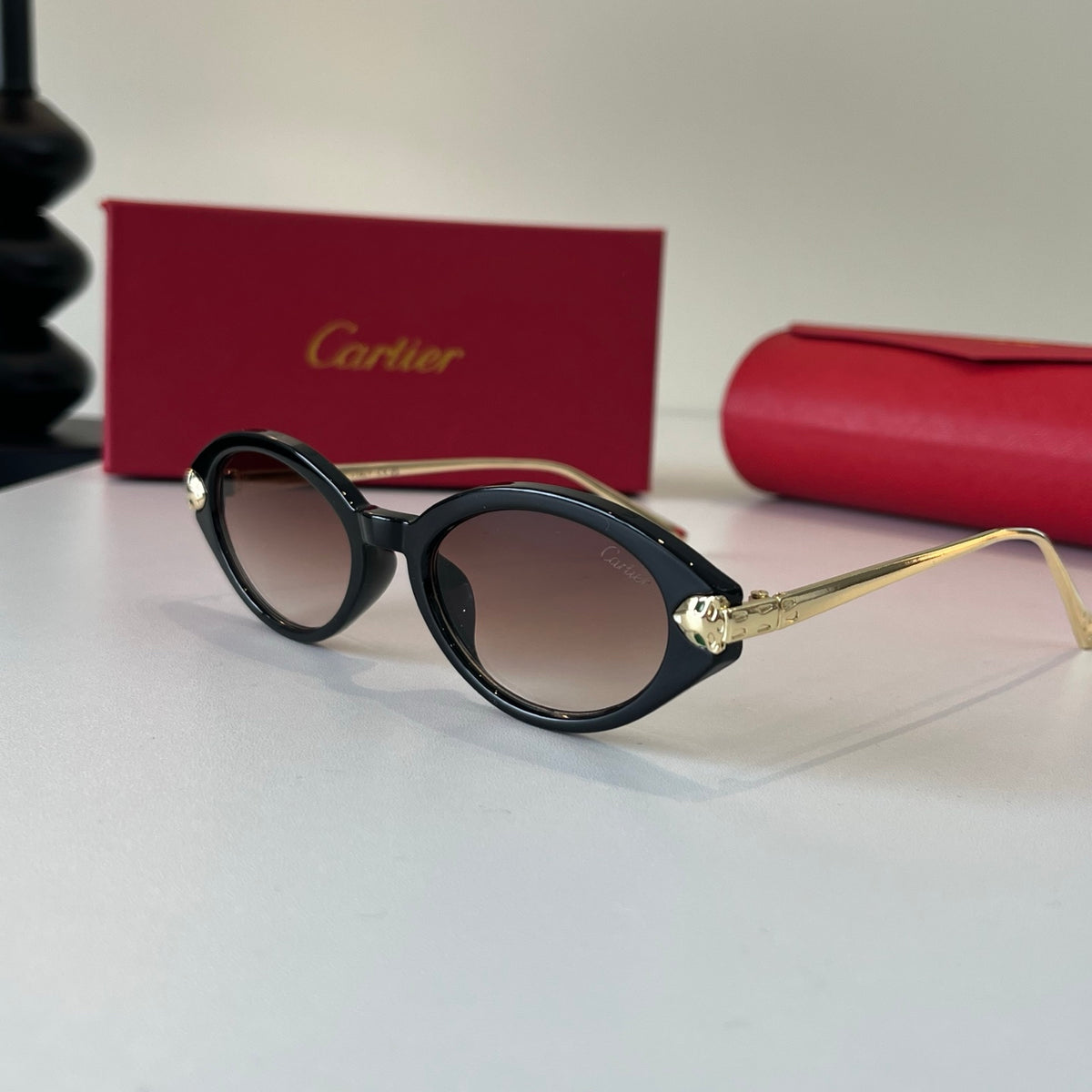 Cartier Lightweight Metal Rimless Silver Lens Sunglasses for Men & Wo - 465865 - detail image 3