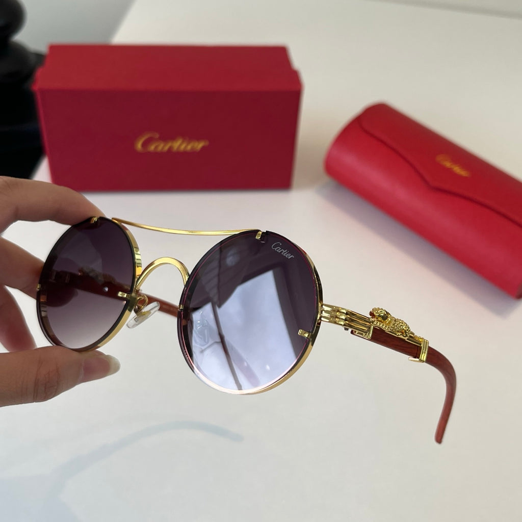 Cartier Lightweight Metal Rimless Red Lens Sunglasses for Men & Women - 465866 - detail image 8