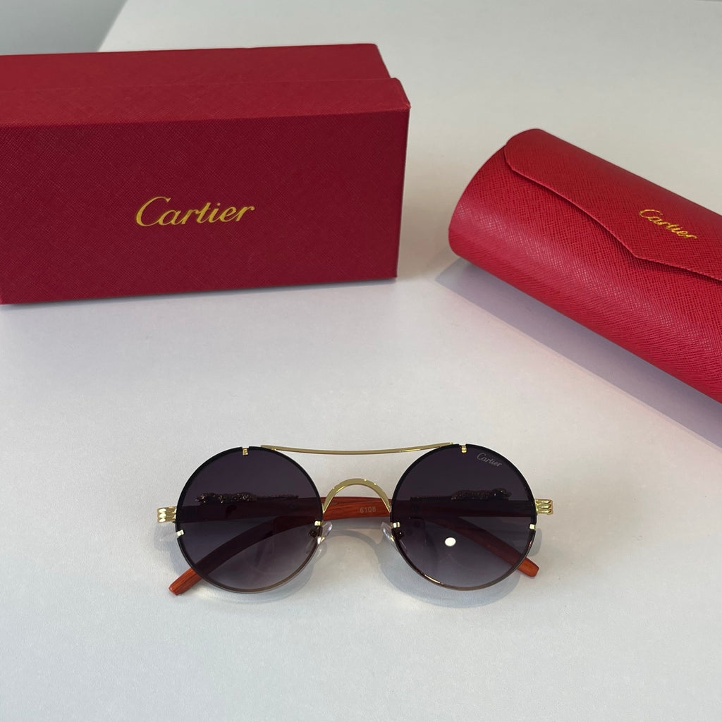 Cartier Lightweight Metal Rimless Red Lens Sunglasses for Men & Women - 465850 - detail image 4