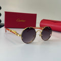 Cartier Lightweight Metal Rimless Red Lens Sunglasses for Men & Women - 465866