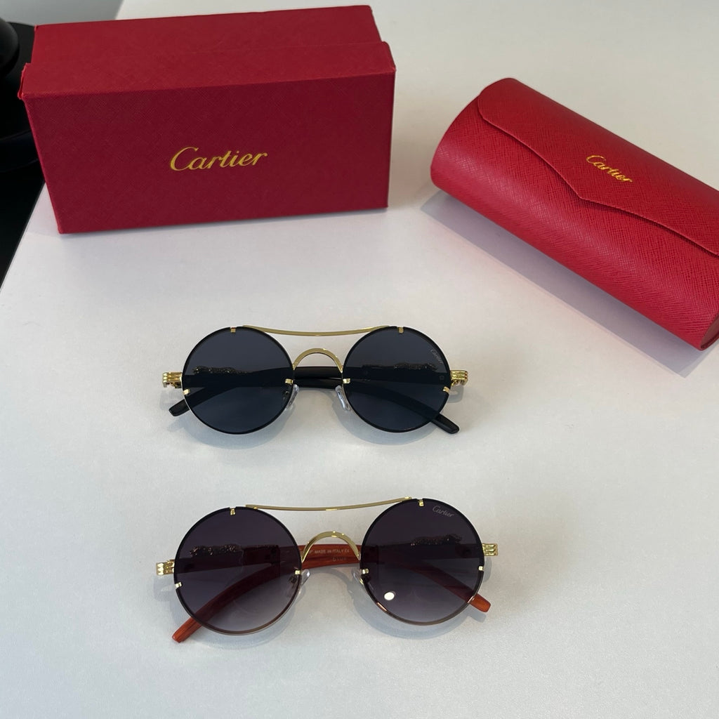 Cartier Lightweight Metal Rimless Red Lens Sunglasses for Men & Women - 465866 - detail image 11