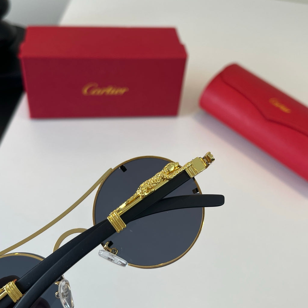 Cartier Lightweight Metal Rimless Silver Lens Sunglasses for Men & Wo - 465867 - detail image 6
