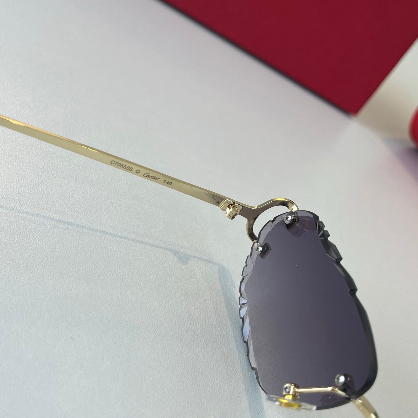 Cartier Lightweight Metal Rimless Silver Lens Sunglasses for Men & Wo - 487278 - detail image 4