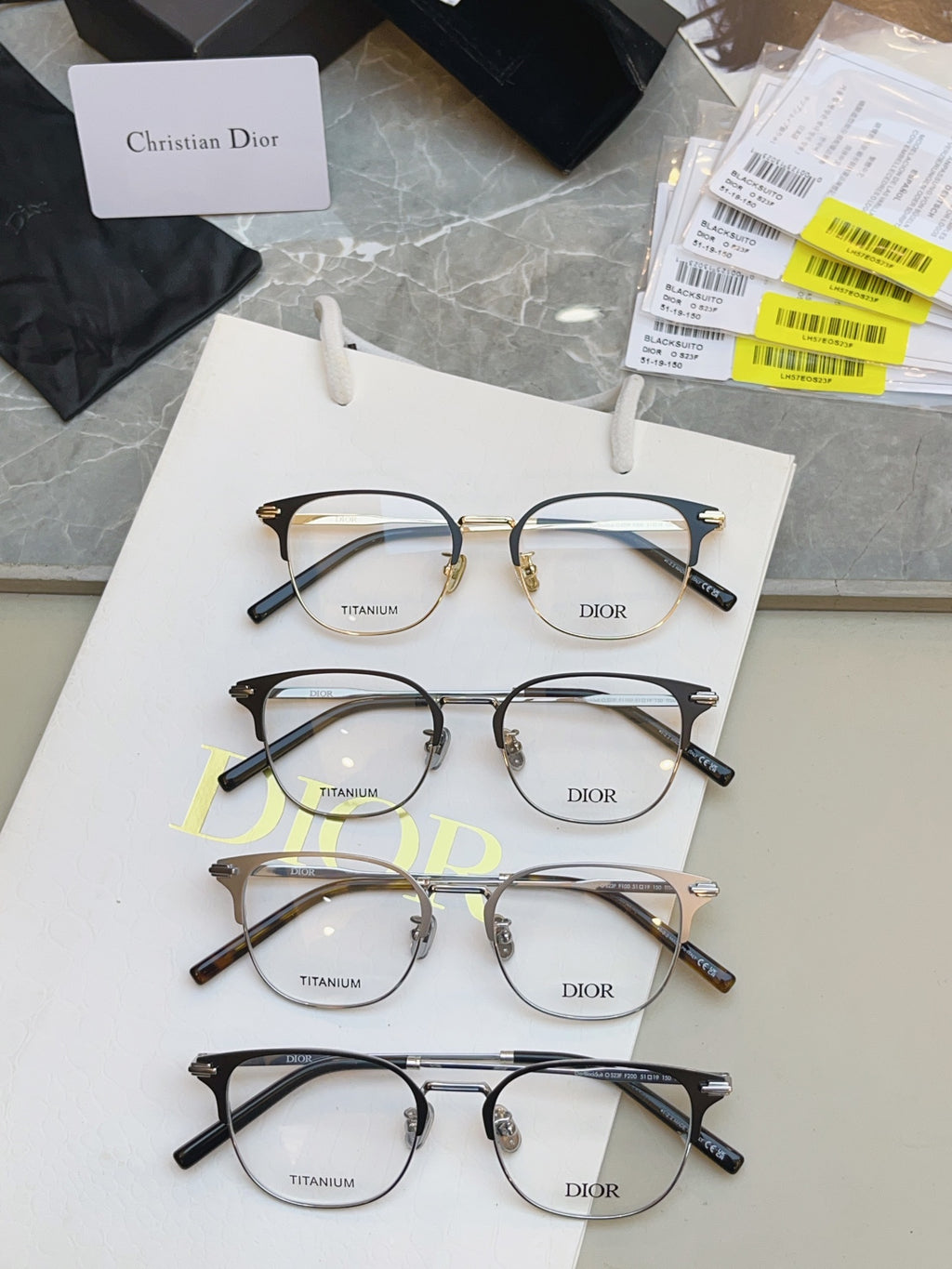 Dior DIOR Titanium Fashion Brown Lens Sunglasses for Men & Women - detail image 6