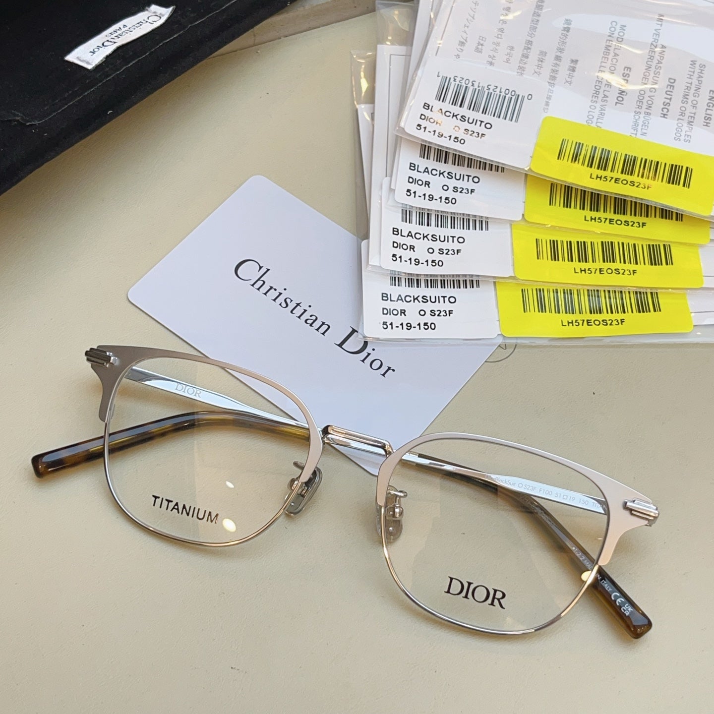Dior DIOR Titanium Fashion Silver Lens Sunglasses for Men & Women