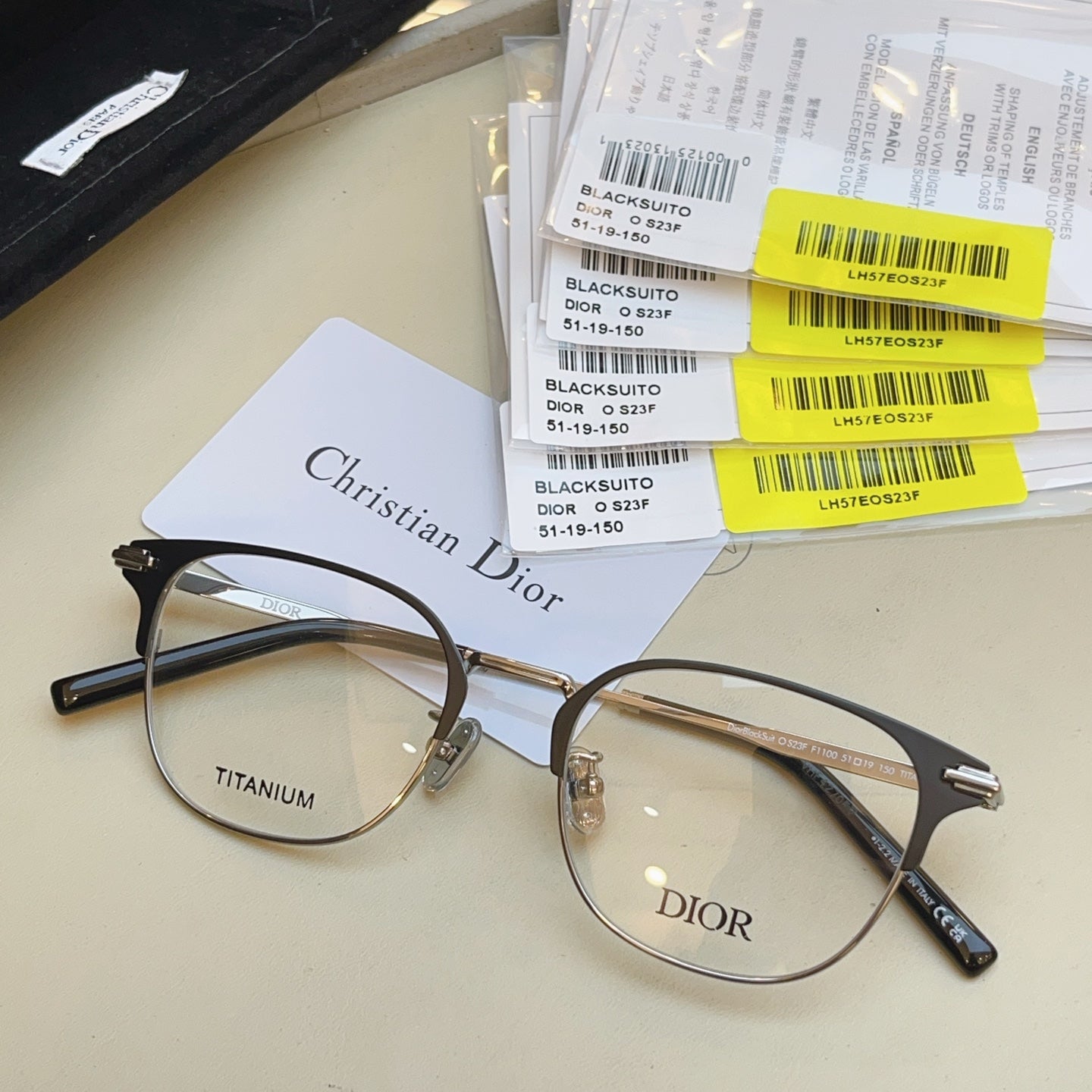 Dior DIOR Titanium Fashion Silver Lens Sunglasses for Men & Women - detail image 4