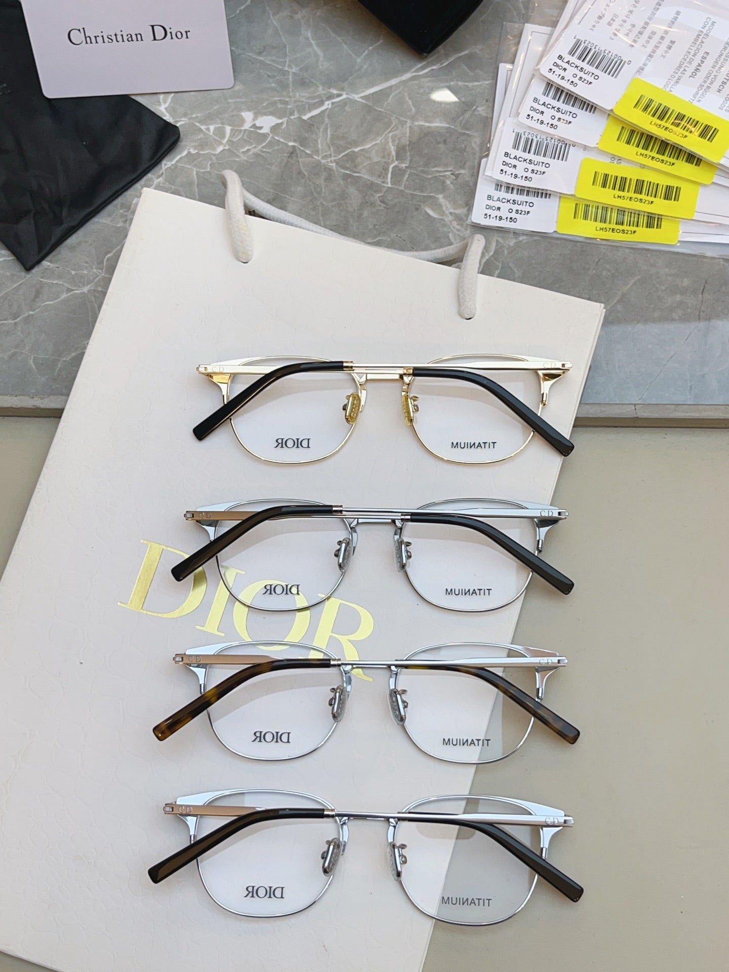 Dior DIOR Titanium Fashion Brown Lens Sunglasses for Men & Women - detail image 5